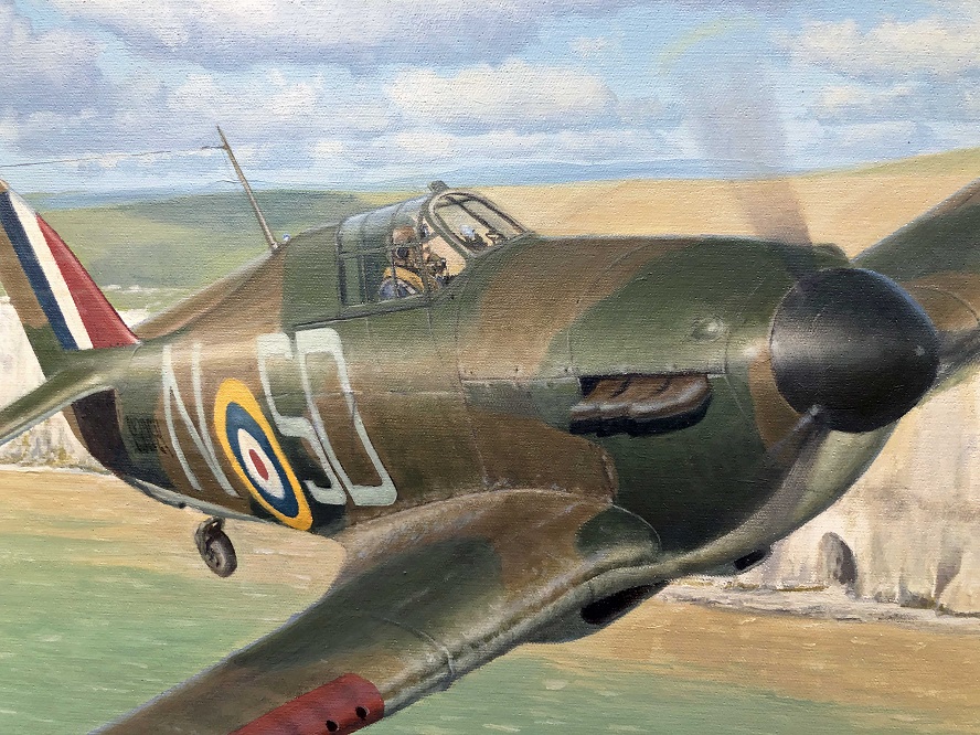 Hawker Hurricane aircraft art painting by Steven Heyen